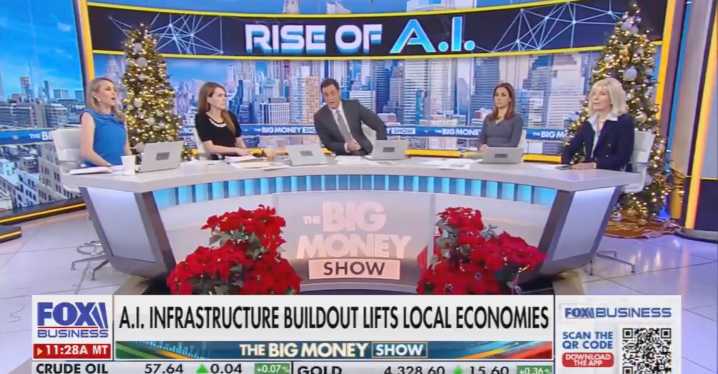 Fox Host Urges Audience to Buy a Fake Christmas Tree to Support Data Centers