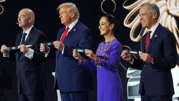 Trump meets Mexican President Sheinbaum in person for the first time at World Cup draw