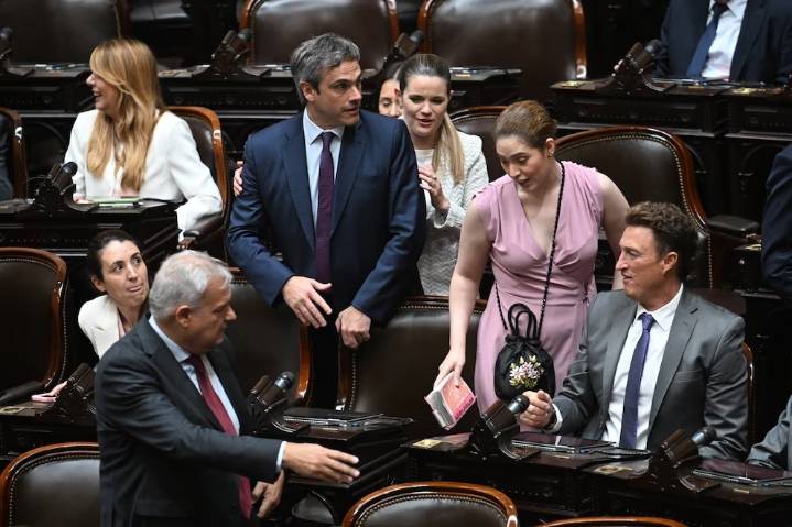 Con presencia de Milei hubo jura en Diputados y reelección de Menem