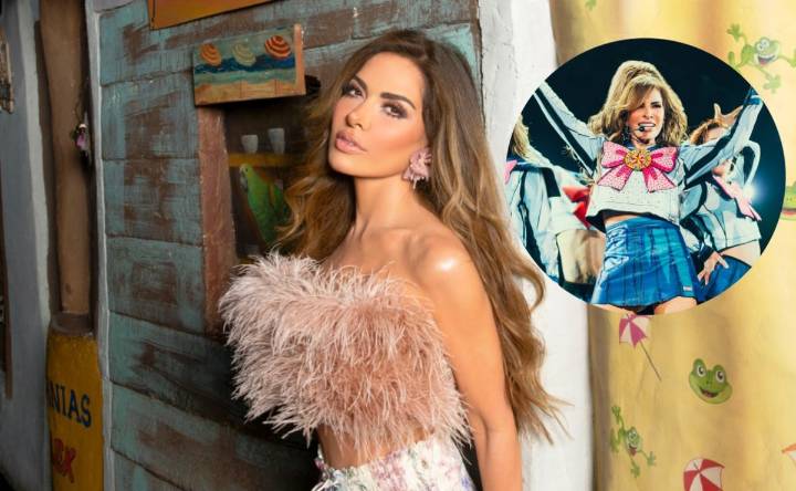 ¡Inesperado! Gloria Trevi sorprende al aparecer disfrazada de un famoso anime en pleno concierto