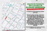 ¡Atención Saltillo! Anuncian cierre parcial de calle Obregón por rehabilitación de rejilla pluvial