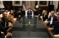 Del fútbol al polo: Javier Milei con Aldolfo Cambiaso en la Rosada