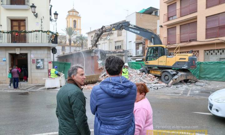 Lorca transforma San Cristóbal con la demolición de la antigua plaza de la Hortaliza para crear un nuevo bulevar
