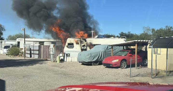 One resident displaced after structure fire on Tucson's westside