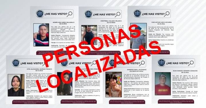 Localizan a siete personas con reporte de búsqueda en Mexicali