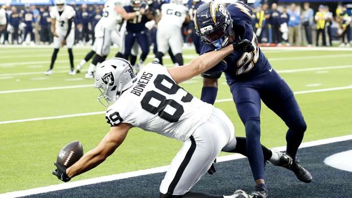 Chargers run over the Raiders to improve to 8