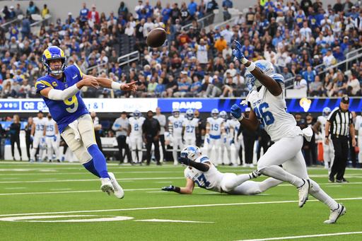 Matthew Stafford rallies Rams to 41-34 victory over Lions, clinching another playoff berth