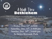 Helen First Baptist Live Event “A Walk Through Bethlehem December 12, 13,14