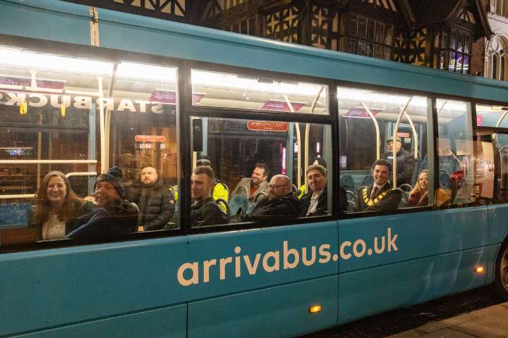 'Get out there folks - enjoy this new option': Shrewsbury's night bus trial organisers hail response from passengers