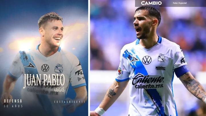 El defensa Juan Pablo Vargas llega al Club Puebla para reemplazar a Fedorco