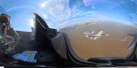 El vuelo de los F-16 visto desde el interior de la cabina del avión: potencia, precisión y una experiencia única por el cielo de Buenos Aires