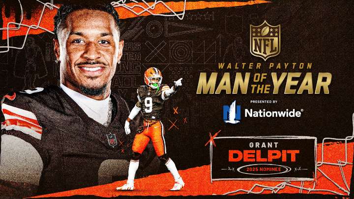 Grant Delpit named Cleveland Browns club winner for Walter Payton NFL Man of the Year Award presented by Nationwide