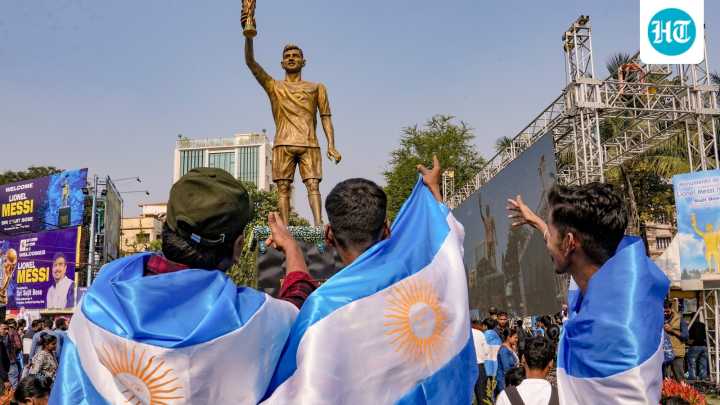 Lionel Messi 70-foot statue in Kolkata draws backlash amid India tour