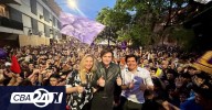 Javier Milei recorrió Nueva Córdoba y cerró con un acto en el Paseo del Buen Pastor
