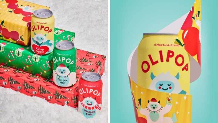 Olipop holiday giveaway: Soda-scented wrapping paper + 20% off