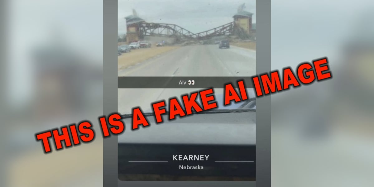 Kearney Archway still standing, fake collapse image circulates online