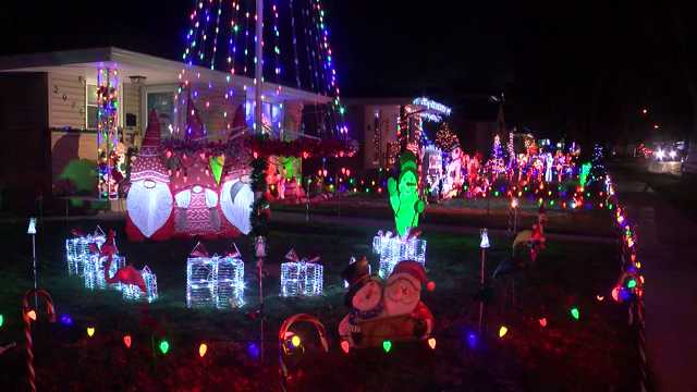 West Allis streets light up holiday snowfall for 40th annual Candy Cane Lane