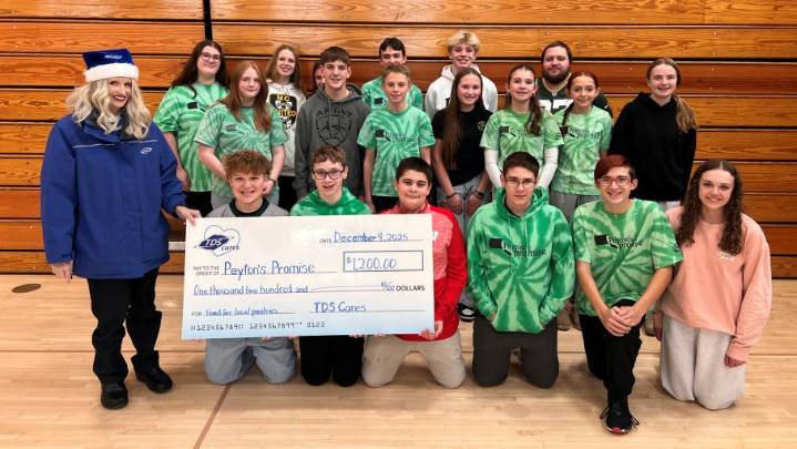 TDS donates $1,200 to Peyton's Promise in Wausau during…