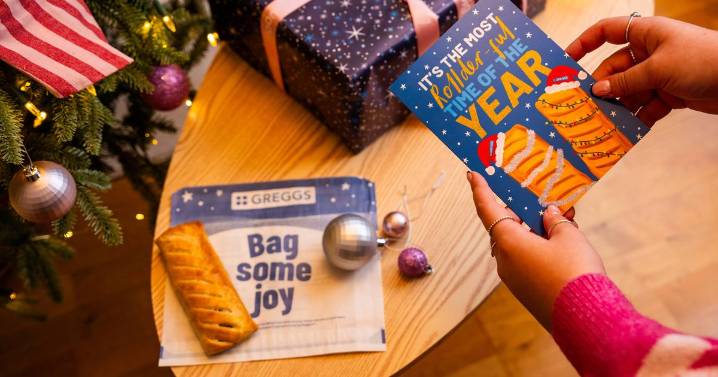 Greggs is selling Christmas cards from 99p with free sausage rolls