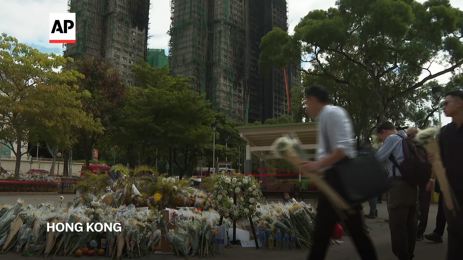 Between sadness and anger, people in Hong Kong react to latest findings over tower block fire
