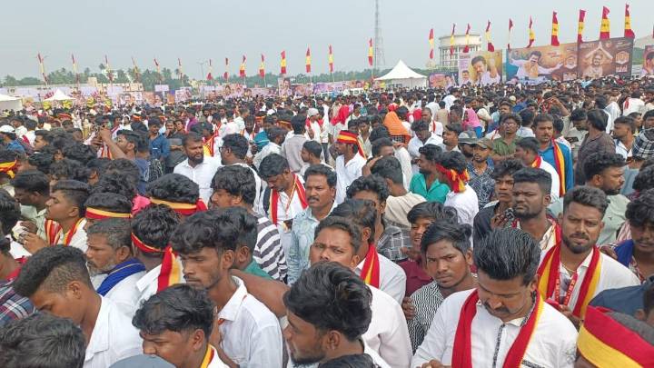 TVK chief Vijay’s public meeting in Puducherry begins amid strict crowd control measures