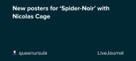 New posters for ‘Spider-Noir’ with Nicolas Cage: ohnotheydidnt — LiveJournal