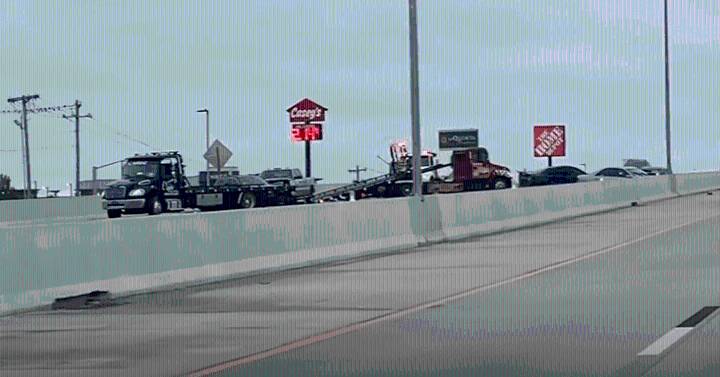 I-40 closed near Tinker due to car wrecks