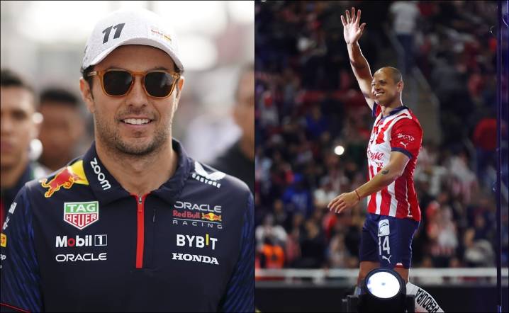Checo Pérez apoya al Chicharito Hernández tras el penalti fallado con Chivas