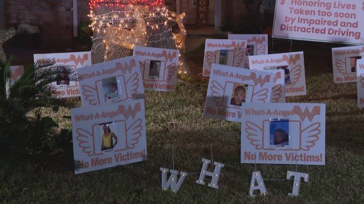 Houston mom uses Whataburger-inspired display to remember daughter and raise awareness