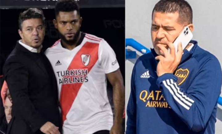 Escándalo con el ex River Miguel Angel Borja por su deseo de jugar en Boca: "Si llama Román, habrá que escucharlo"