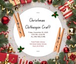 Create holiday magic at Paoli Public Library’s Christmas Clothespin Craft event