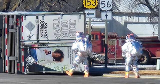 Hydrochloric acid spill leads to evacuations, hazmat response in McPherson