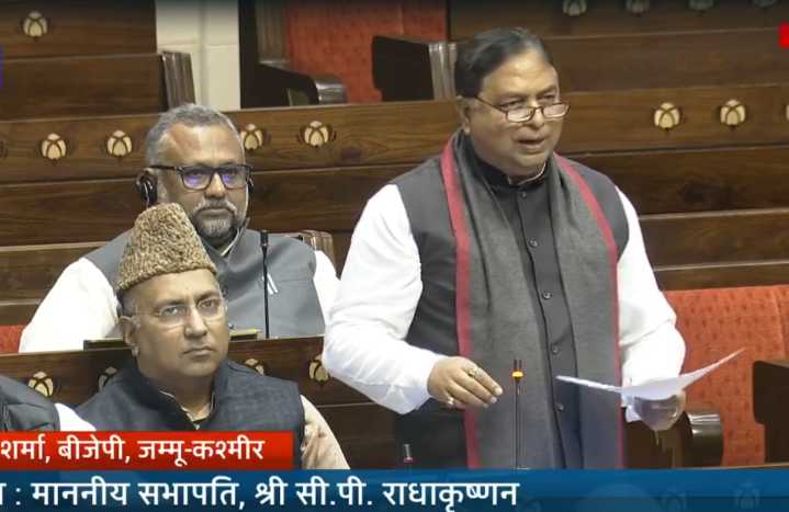 Sat Sharma raises alarming climatic challenges of J&K in Rajya Sabha, seeks immediate financial & technical support from Centre