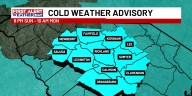 FIRST ALERT WEATHER DAYS and advisories for blustery cold Monday, Tuesday as arctic air moves in today