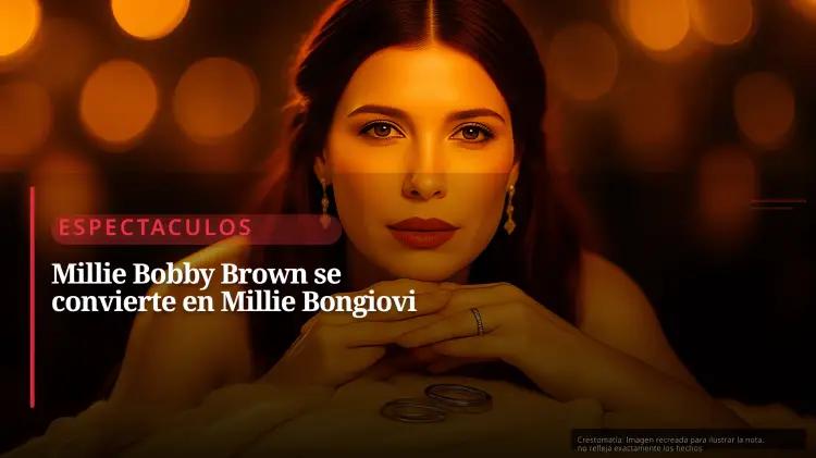 Millie Bobby Brown renombra su apellido como Millie Bonnie Bongiovi tras casarse