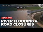 Flooding closes roads, schools as rivers rise across Lewis County, 'more danger' possible
