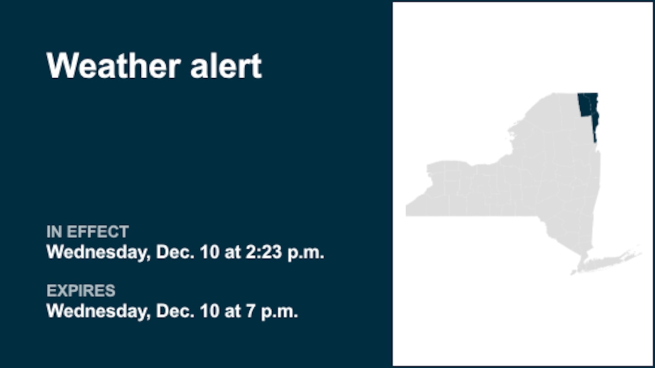 Weather alert affecting North Country until Wednesday evening