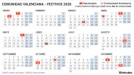 Calendario laboral Valencia 2026: festivos nacionales, autonómicos y locales para cuadrar vacaciones
