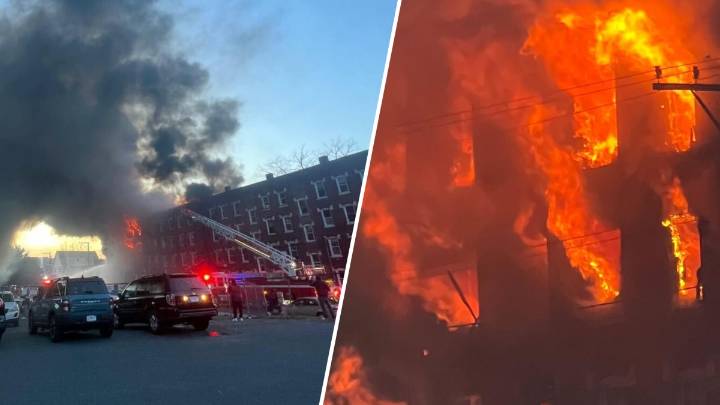 Fire on Clemente Street in Holyoke, Mass.