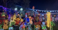 Mountain Home family spreads Christmas joy with elaborate Mickey Mouse display