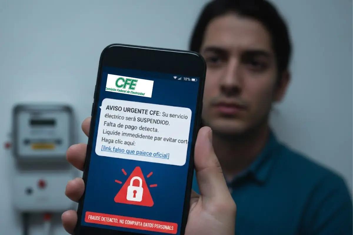 Fraude en WhatsApp engaña a usuarios de la CFE
