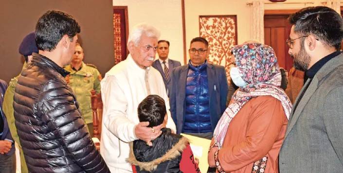 Entire country proud of J&K Police: LG Sinha