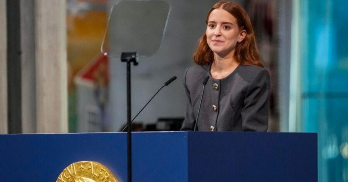 Dedica María Corina Machado el Nobel de la Paz a todos los venezolanos