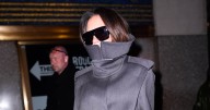Victoria Beckham Pairs Her Most Extreme Winter Coat With an Hermès Birkin