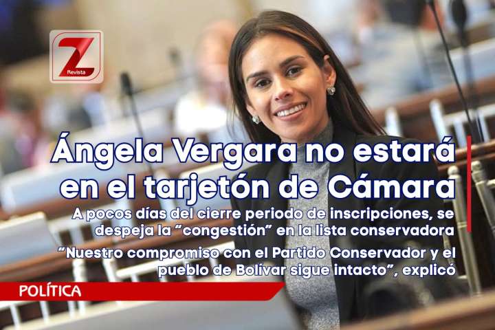 Ángela Vergara no estará en el tarjetón a Cámara