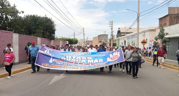 Población de Nasca realiza movilización y exige la salida de OTASS