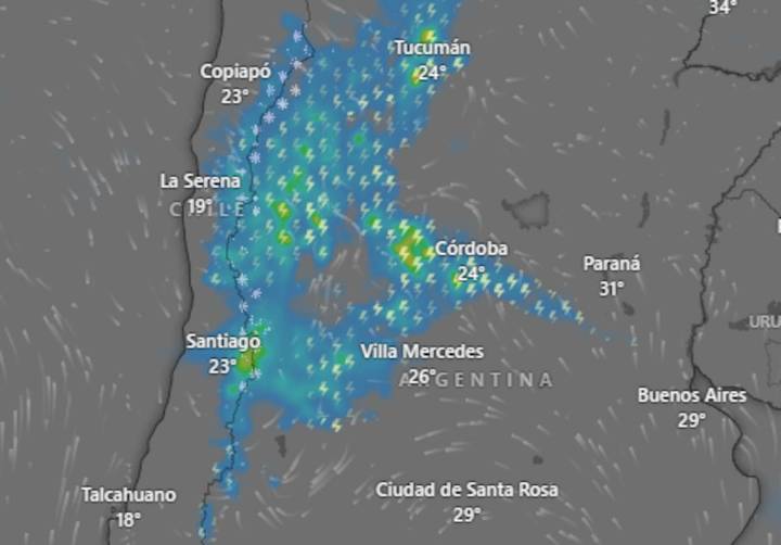 En cinco provincias. Emiten alertas naranja y amarilla por tormentas para este sábado