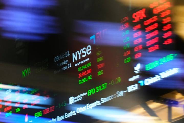 S&P/TSX composite index down more than 250 points, U.S. stocks also fall