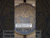 Federal Reserve cuts interest rates for third time in a row