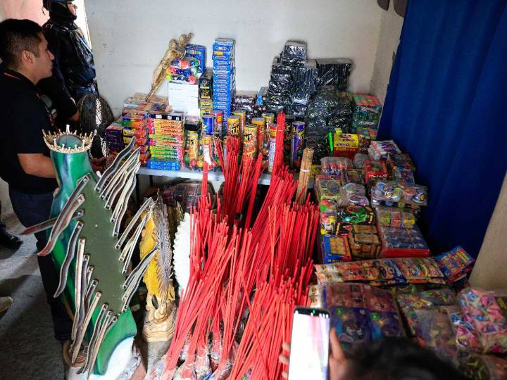 ¡Duro contra los coheteros! Aseguran más de una tonelada de pirotecnia en Pesquería